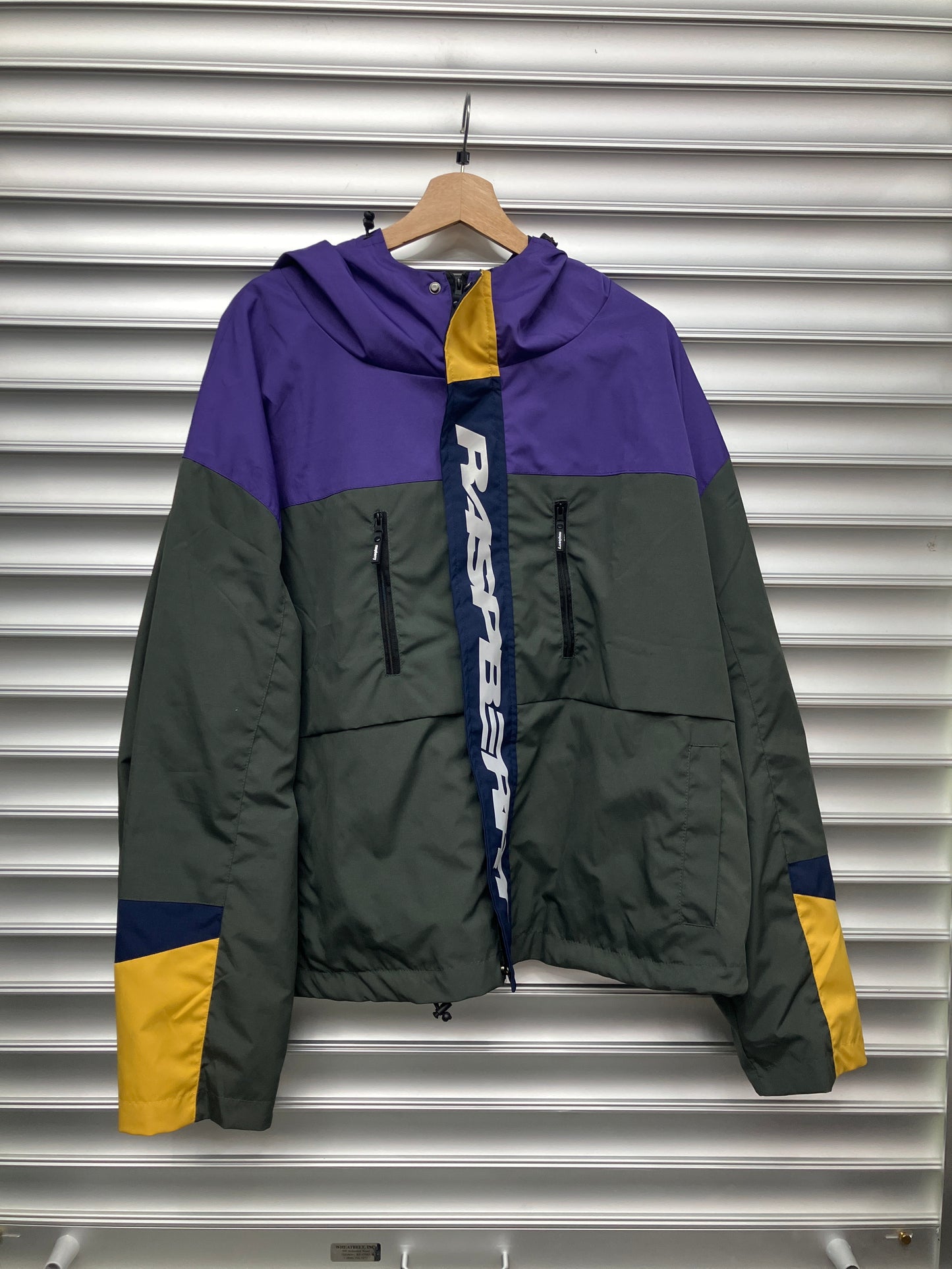 Raspberry Color Block Tech Jacket - L
