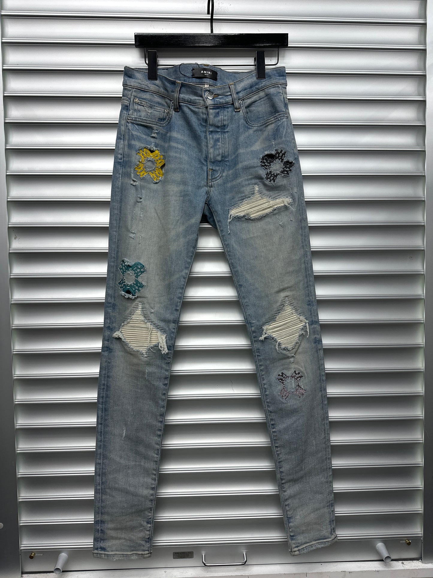 Amiri Mx1 White Patch Denim - 31