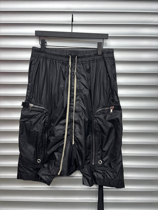 Rick Owens Mesh Bauhaus Cargo Shorts - M