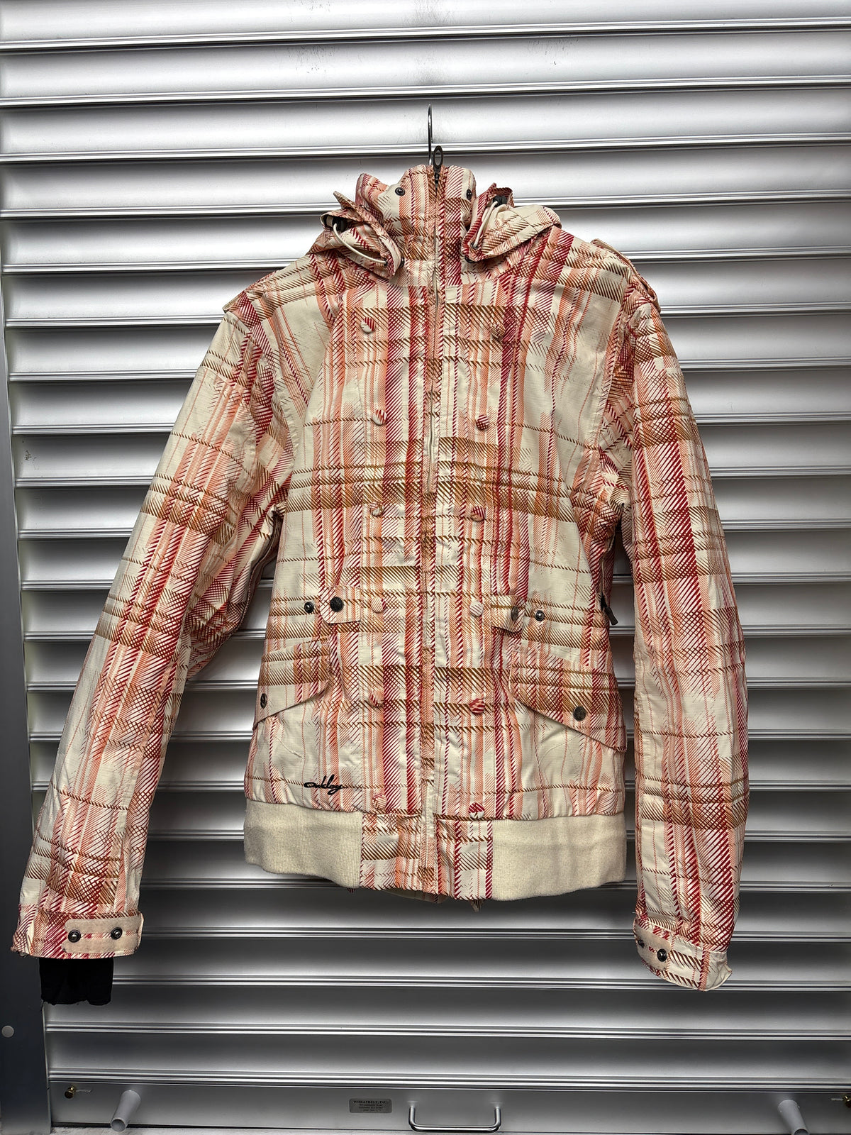 Vintage Oakley Plaid Shell Jacket - M **