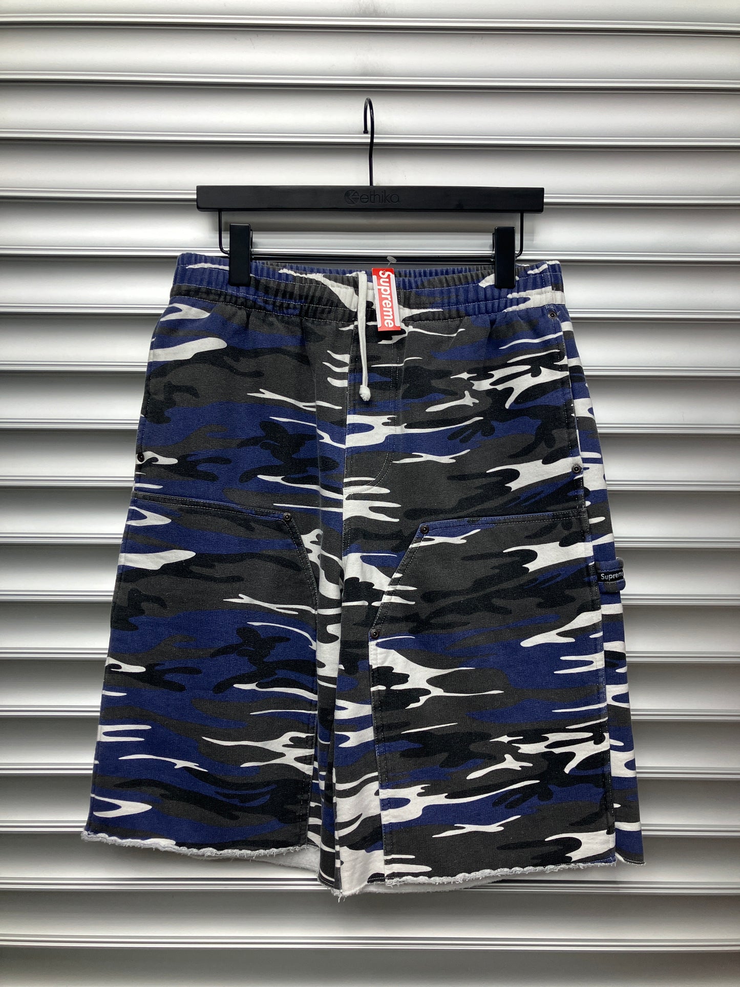 Blue Camo Supreme Shorts - S