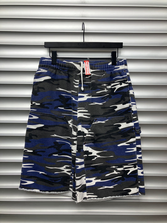 Blue Camo Supreme Shorts - S