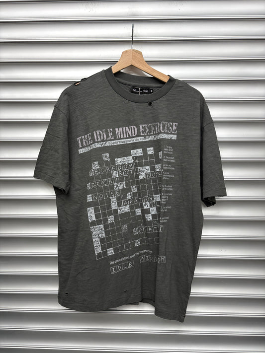 Boredom Kills Crossword Tee - M**