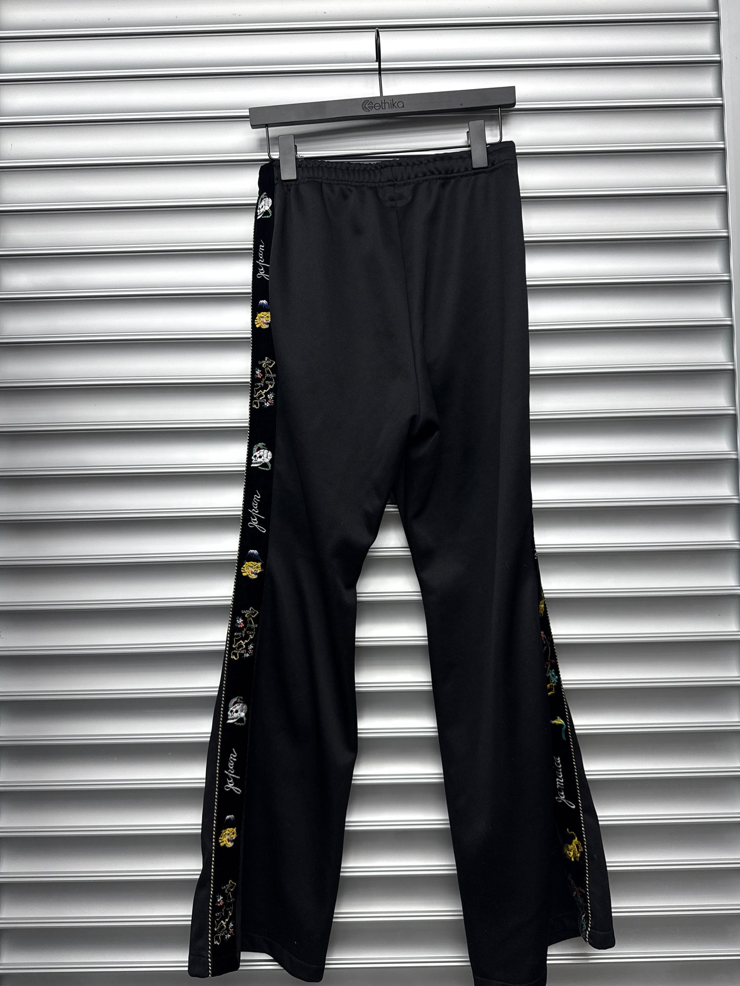 Kapital Black Velour Trackpants - 2