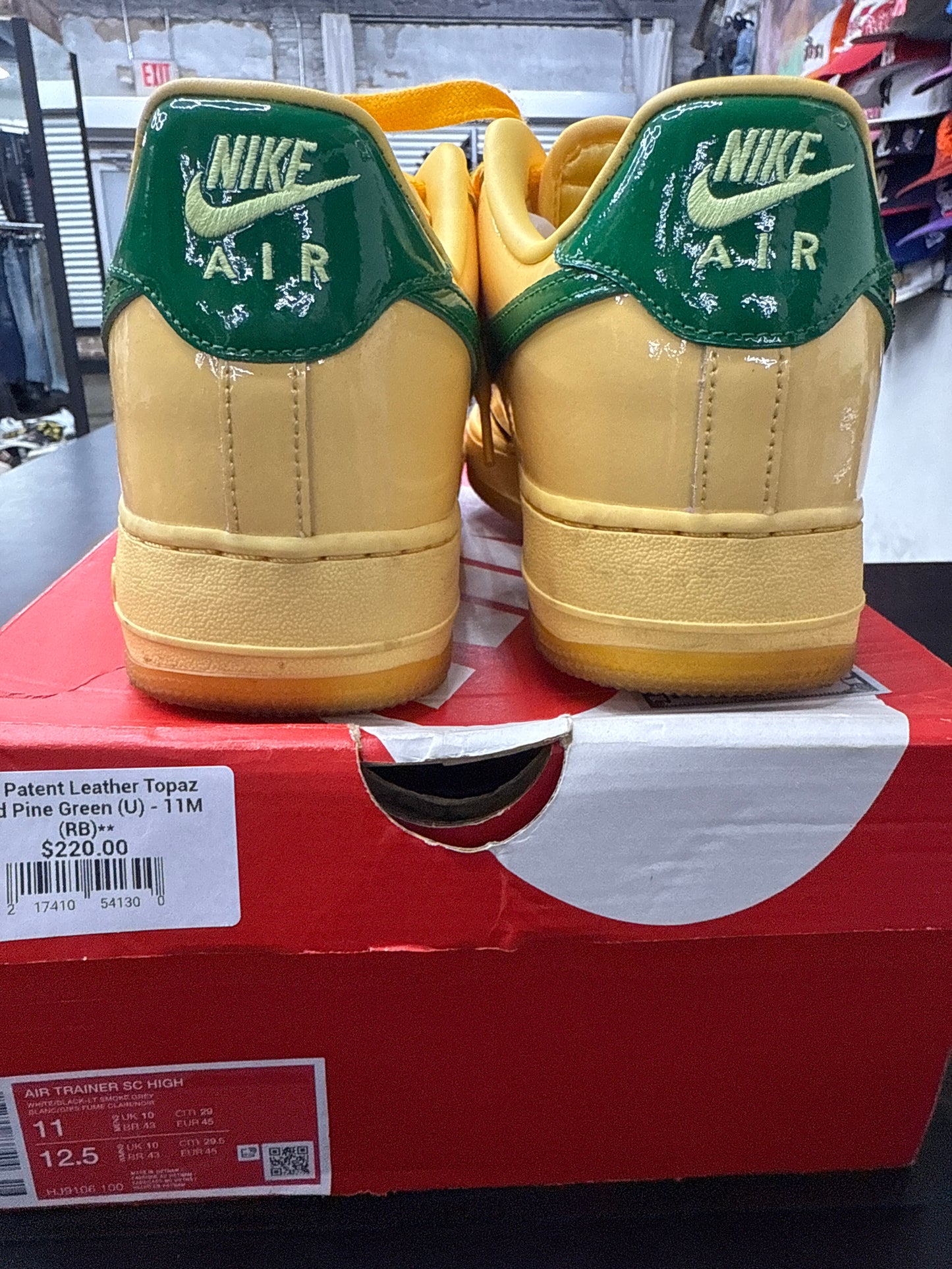 AF1 Patent Leather Topaz Gold Pine Green (U) - 11M (RB)**