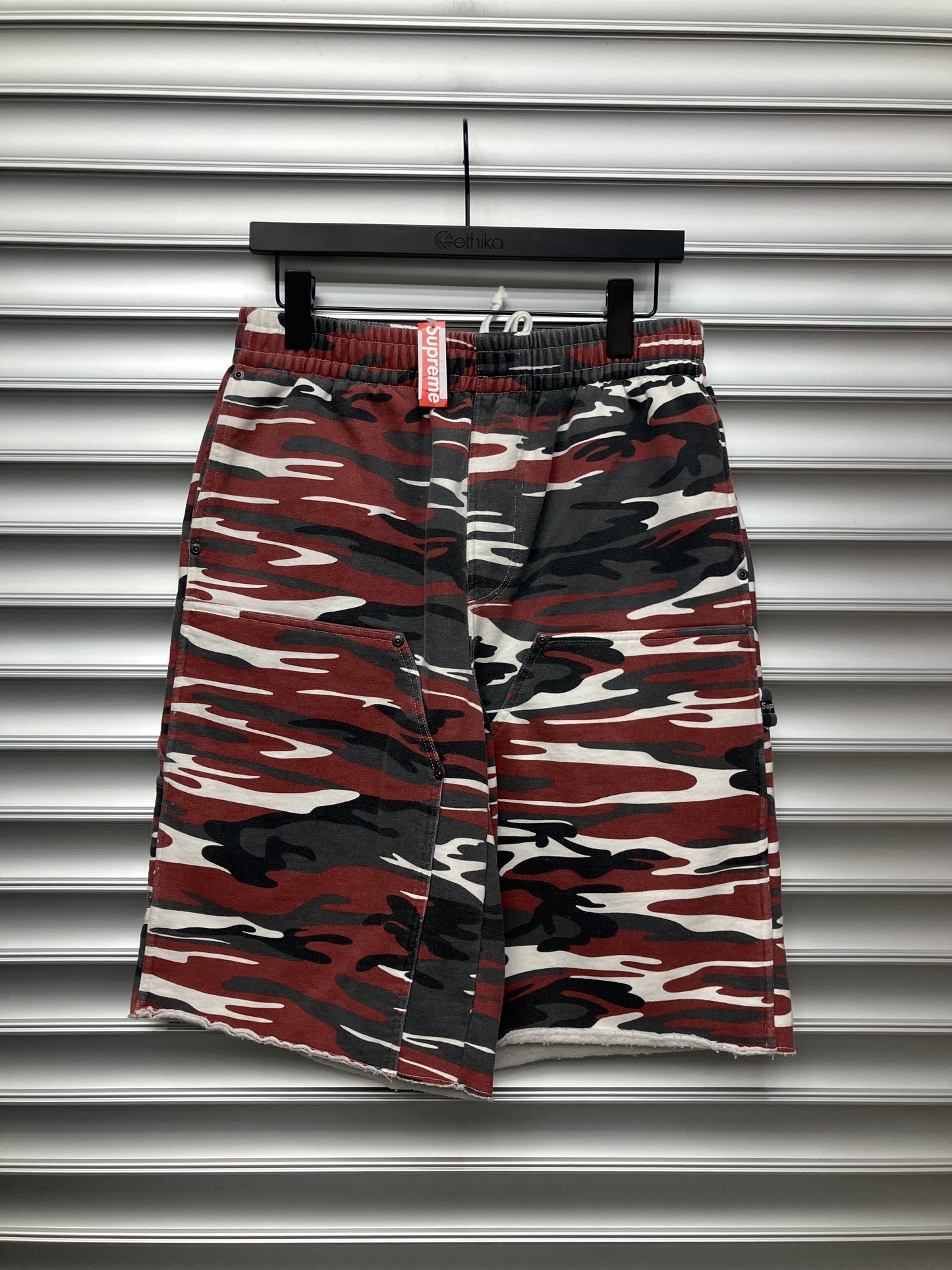 Red Camo Supreme Shorts - S