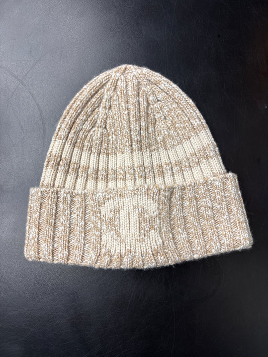 Chanel Tan Woven Beanie**