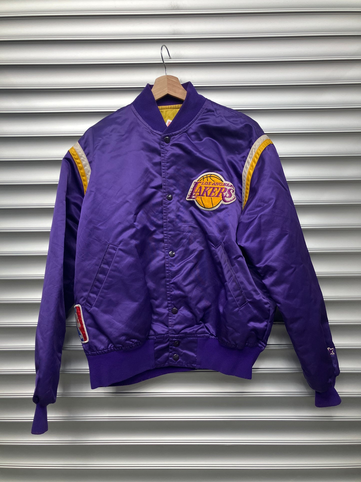 Vintage Lakers Satin Varsity Jacket - L*