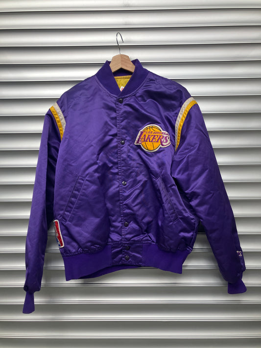 Vintage Lakers Satin Varsity Jacket - L*