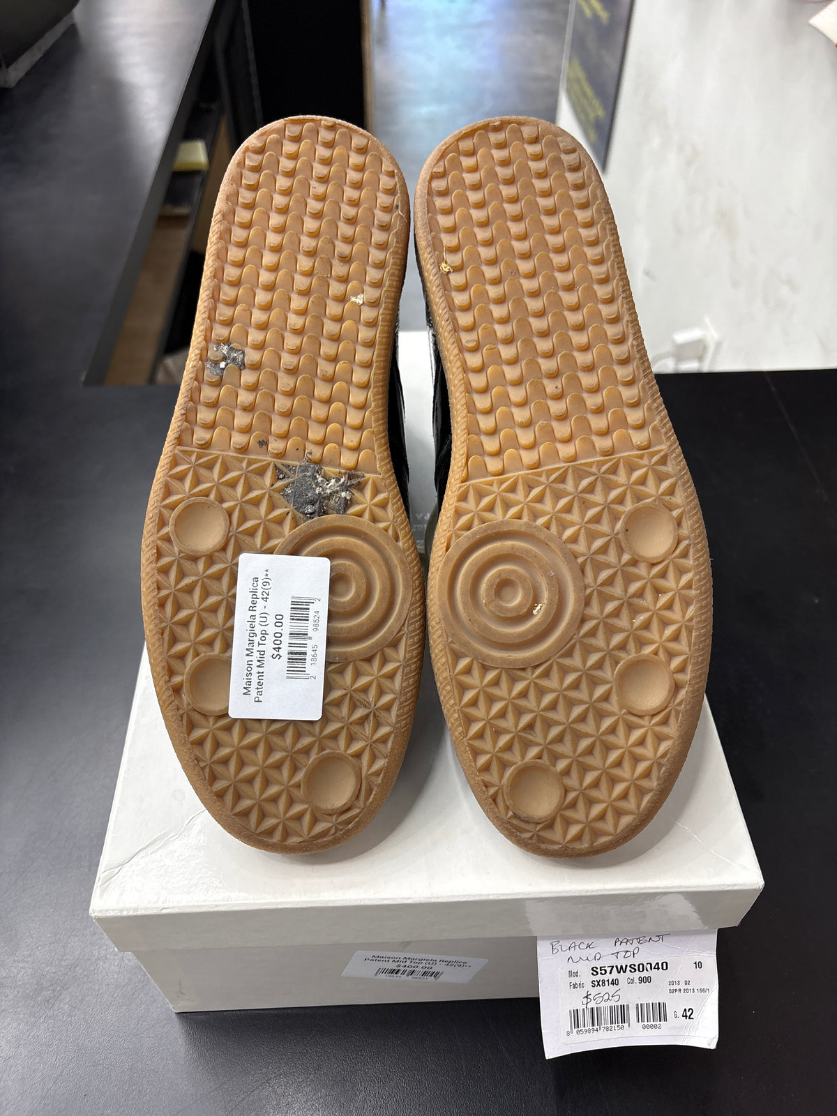 Maison Margiela Replica Patent Mid Top (U) - 42(9)**