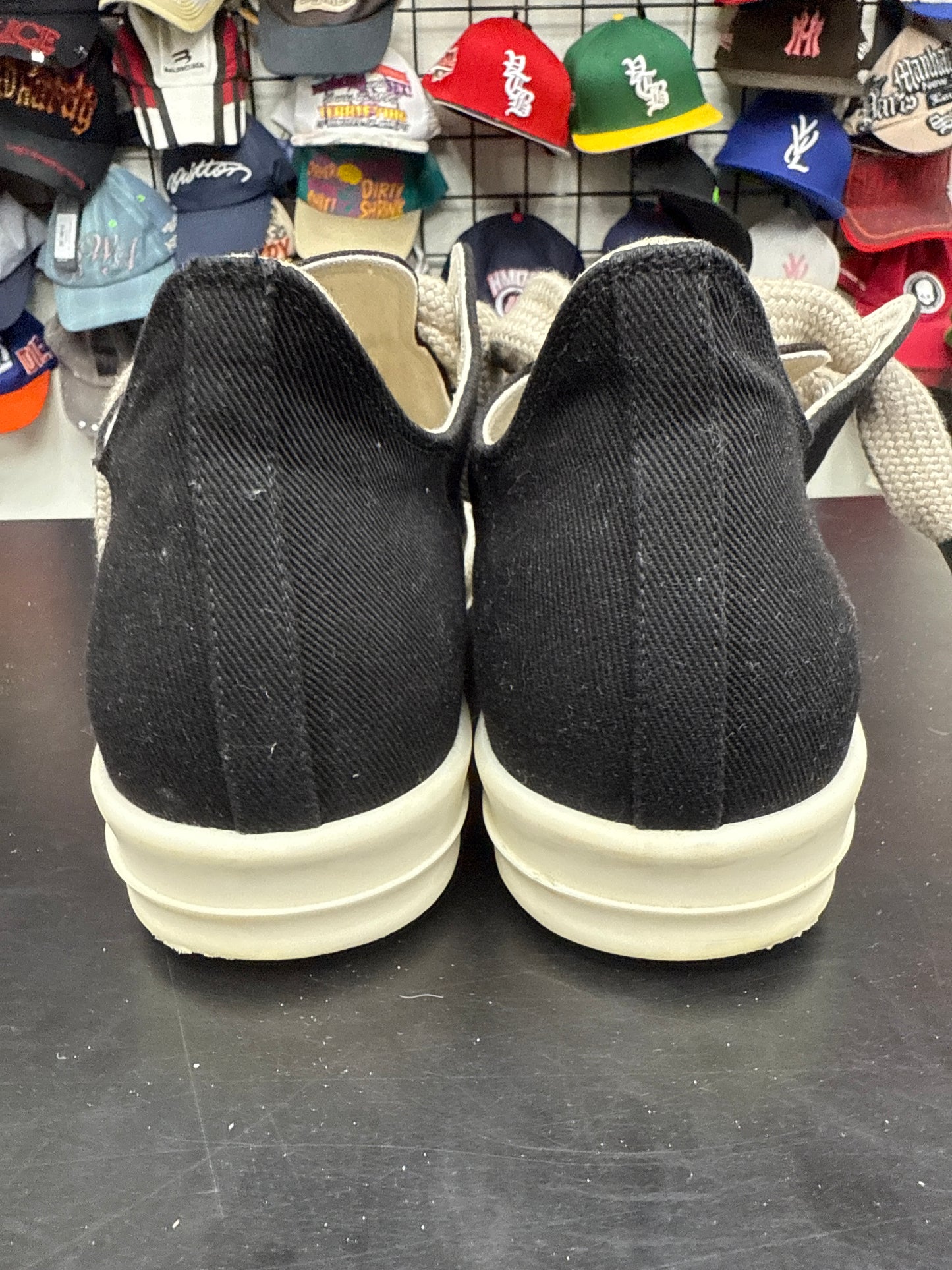 Rick Owen DRKSHDW Ramone Black Jumbo Lace Low (U) - 44(11) (NB)