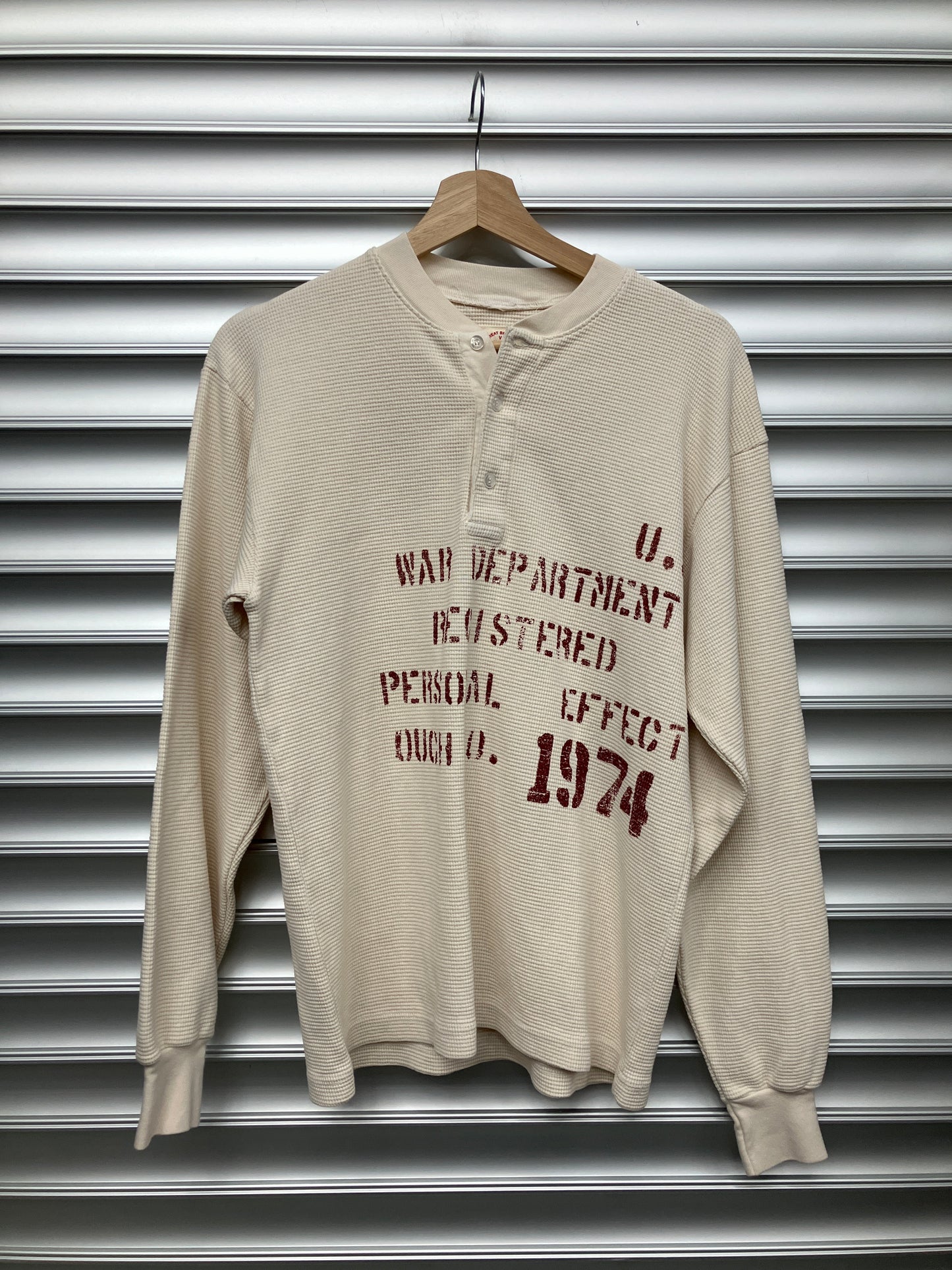 74 Cream Thermal Shirt - S*