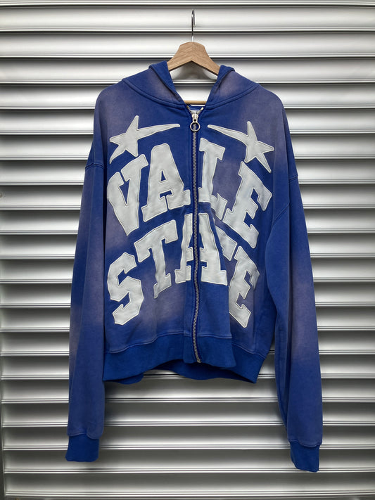 Vale Blue Zip Up - L