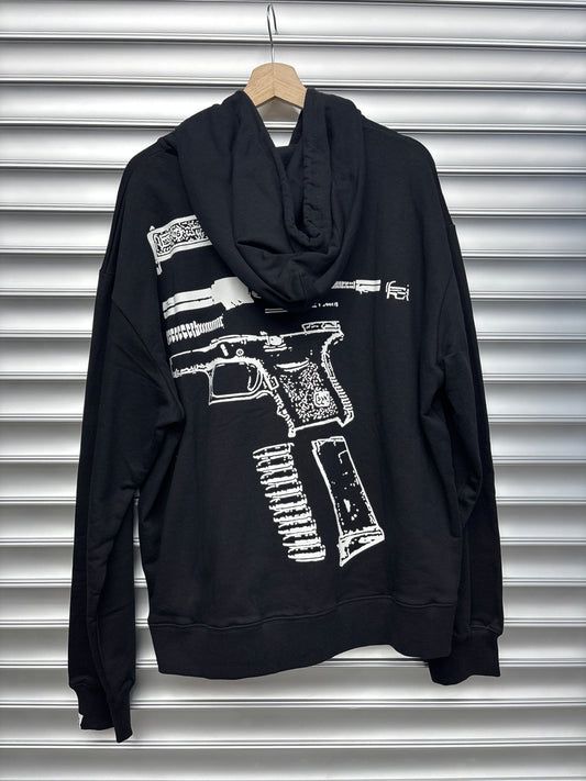 In Glocks We Trust Black Hoodie - L