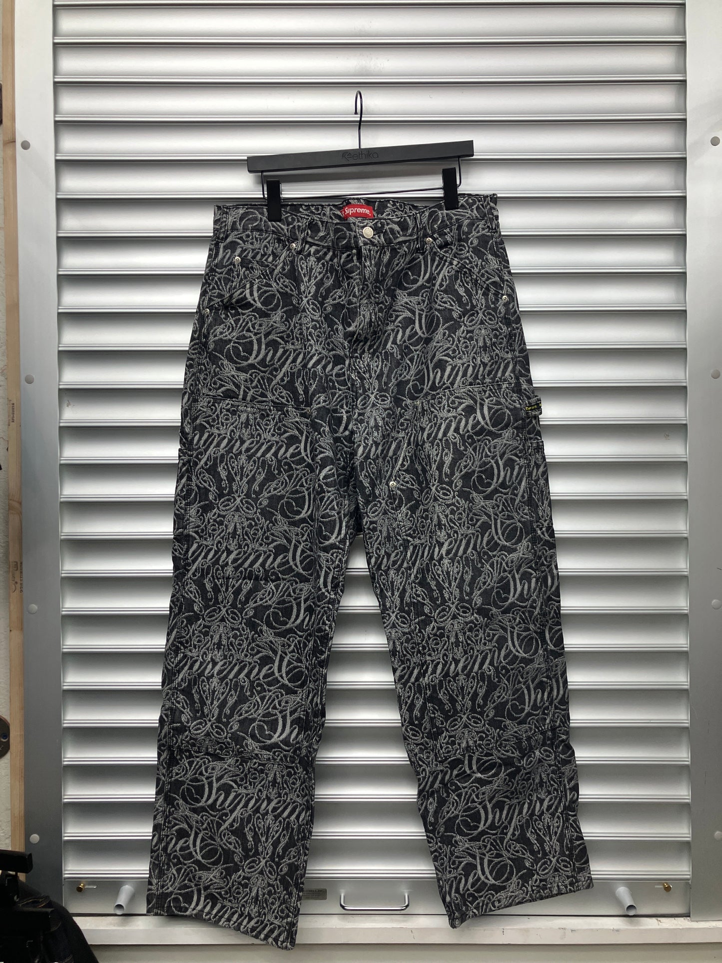 Supreme All Over Double Knee Denim - 38
