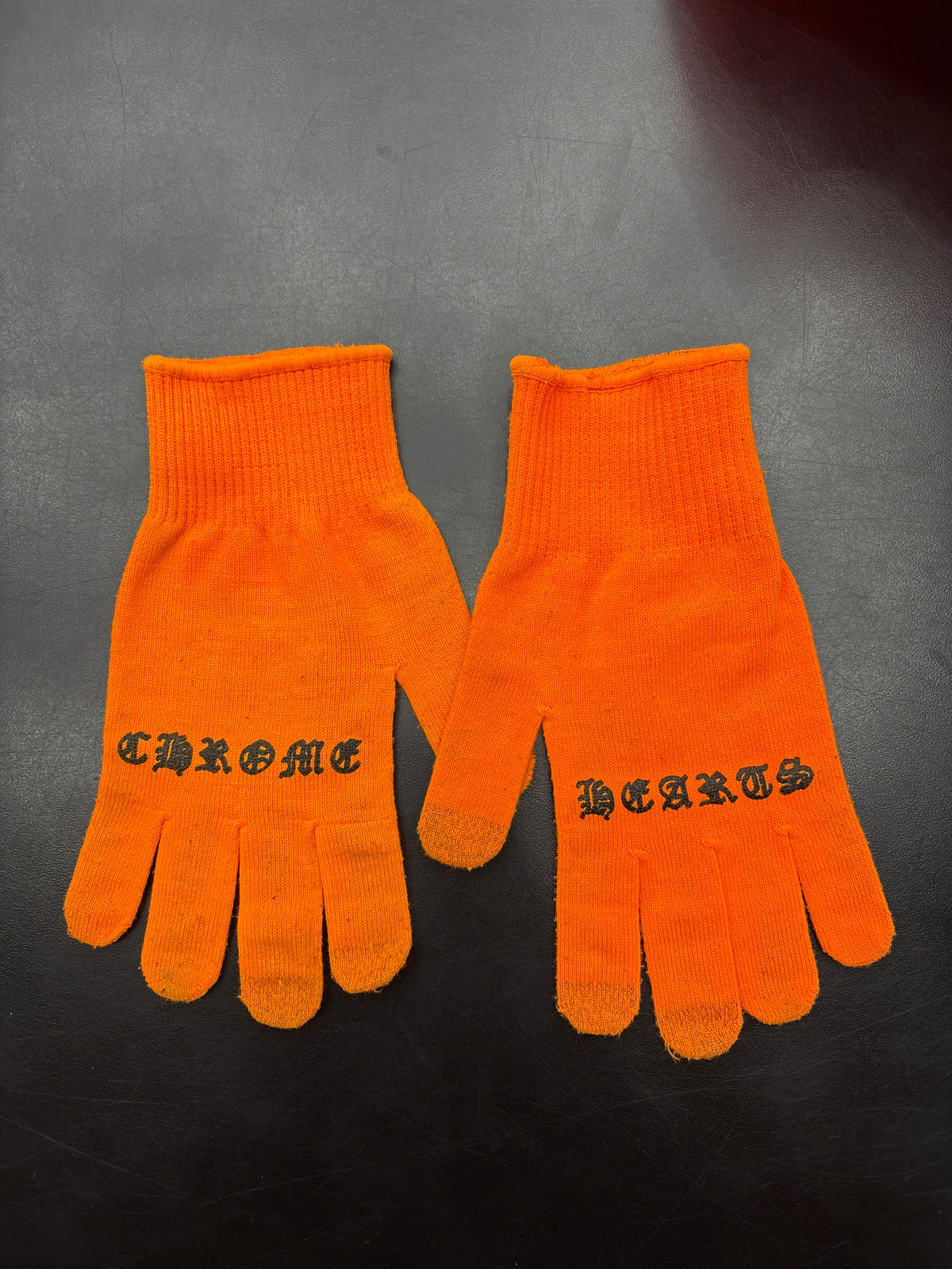Chrome Hearts Orange Gloves**