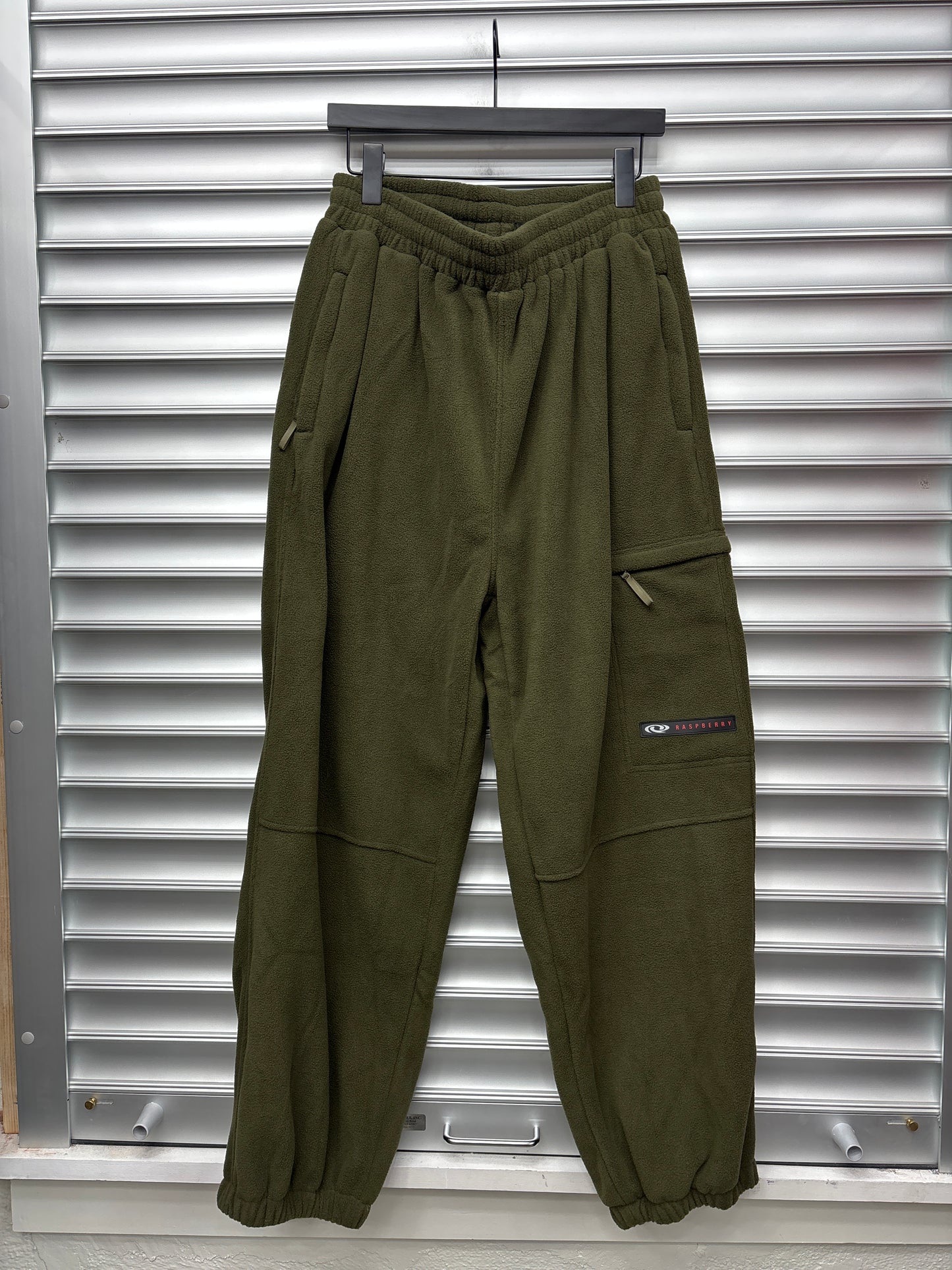 Raspberry Green Fleece Pant - S