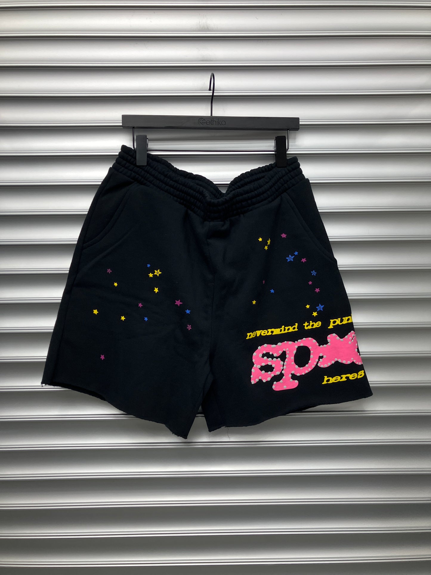Spider Blk/Pink Shorts - M