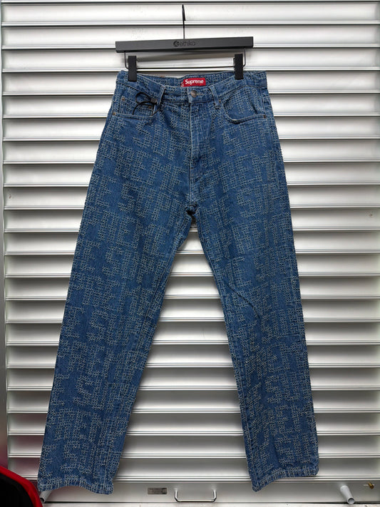 Supreme Blue Distressed Denim - 30**