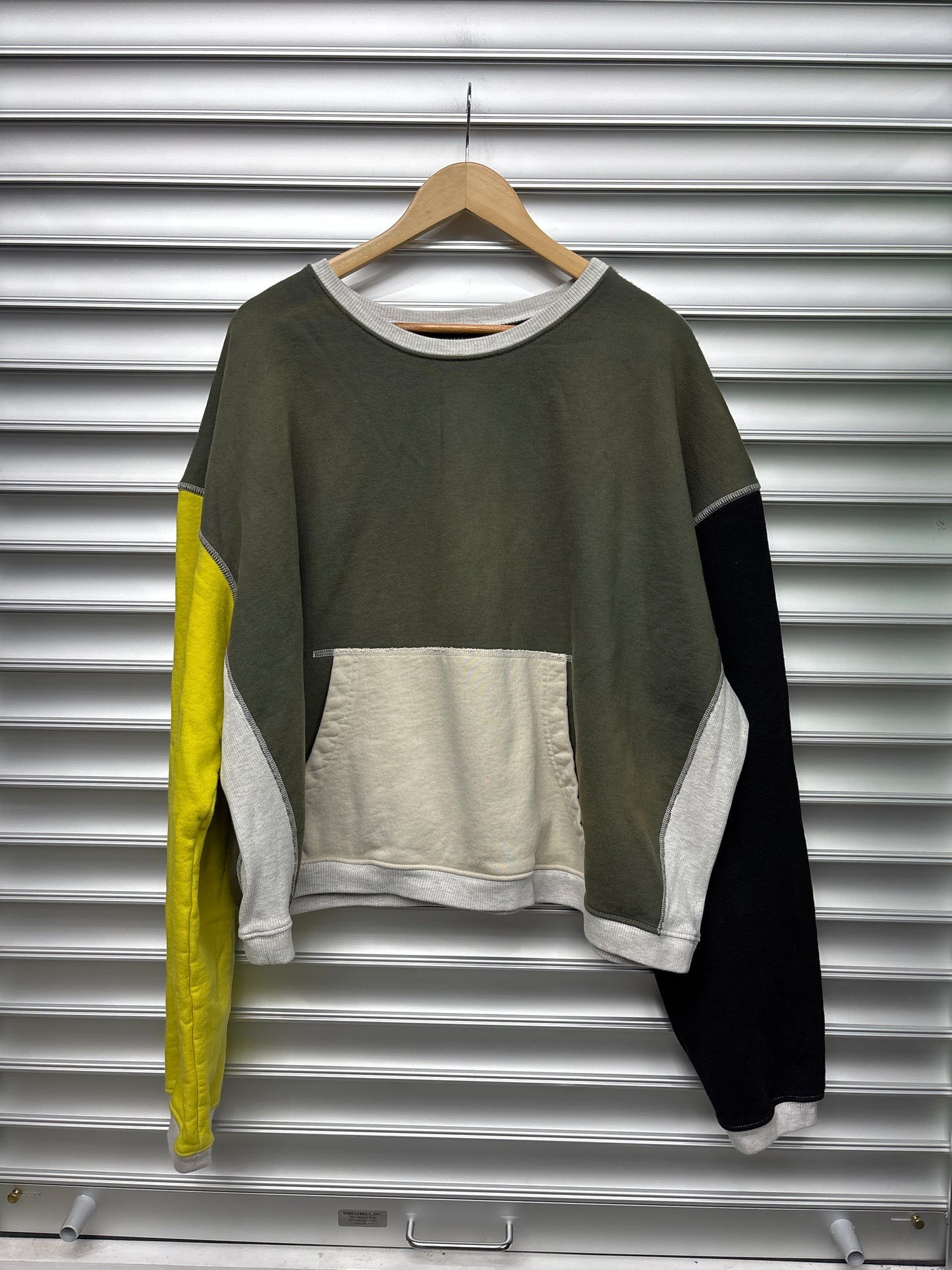 Raspberry Color Block Crew Neck - XXL