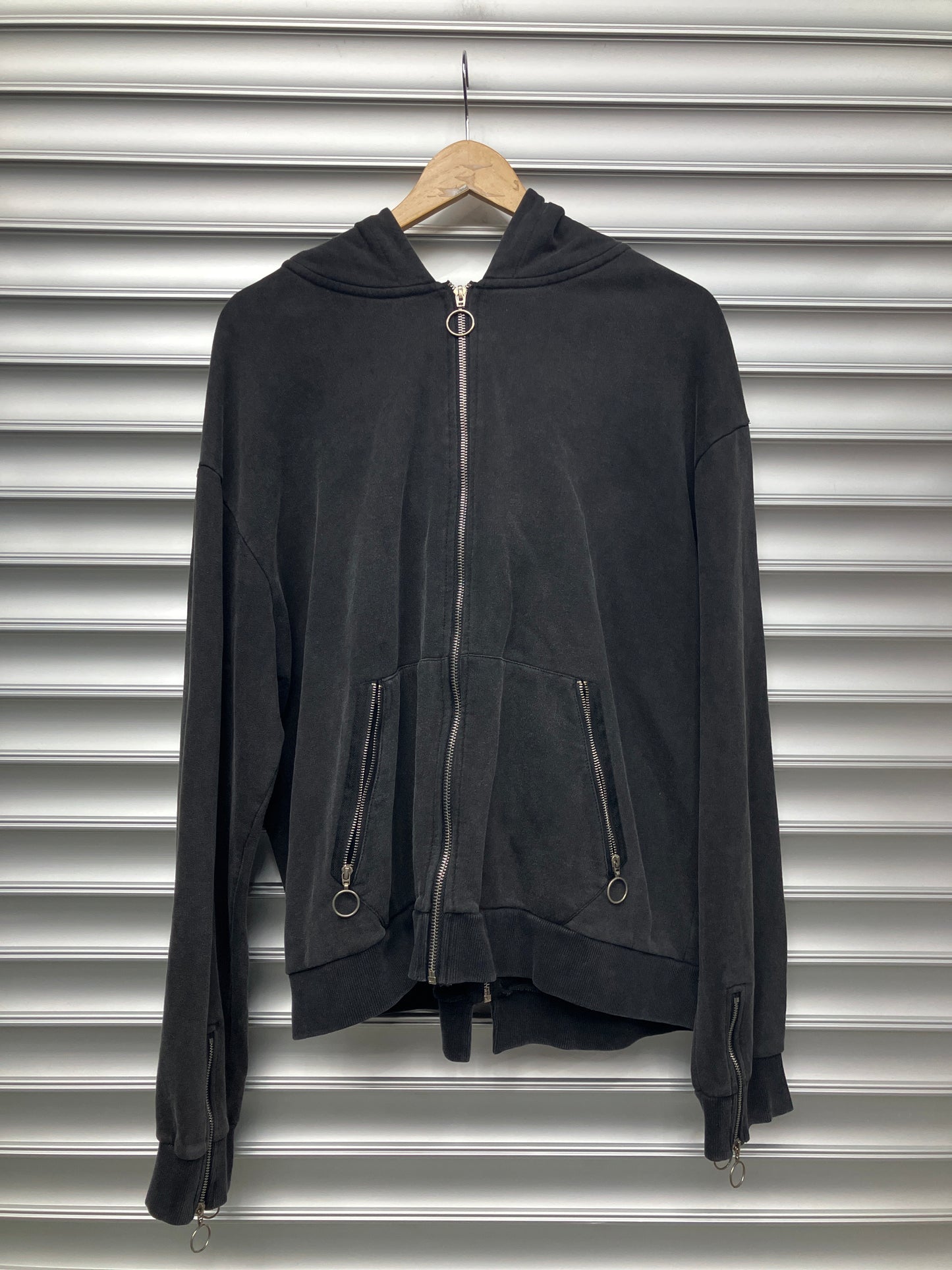 Multi Zip Hoodie - L