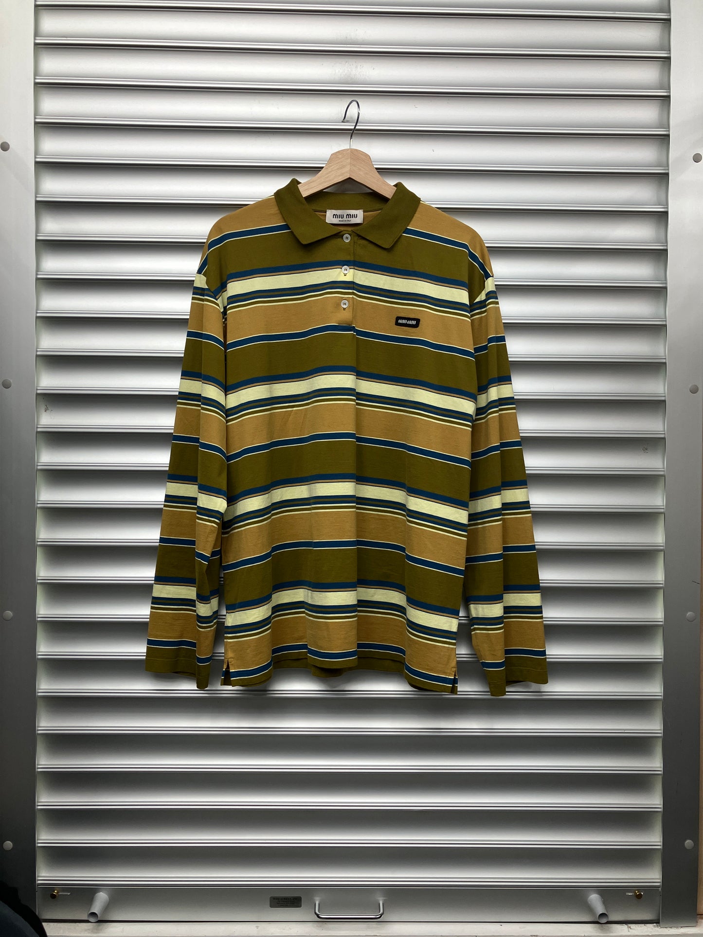 Miu Miu Polo Striped  Long Sleeve - L
