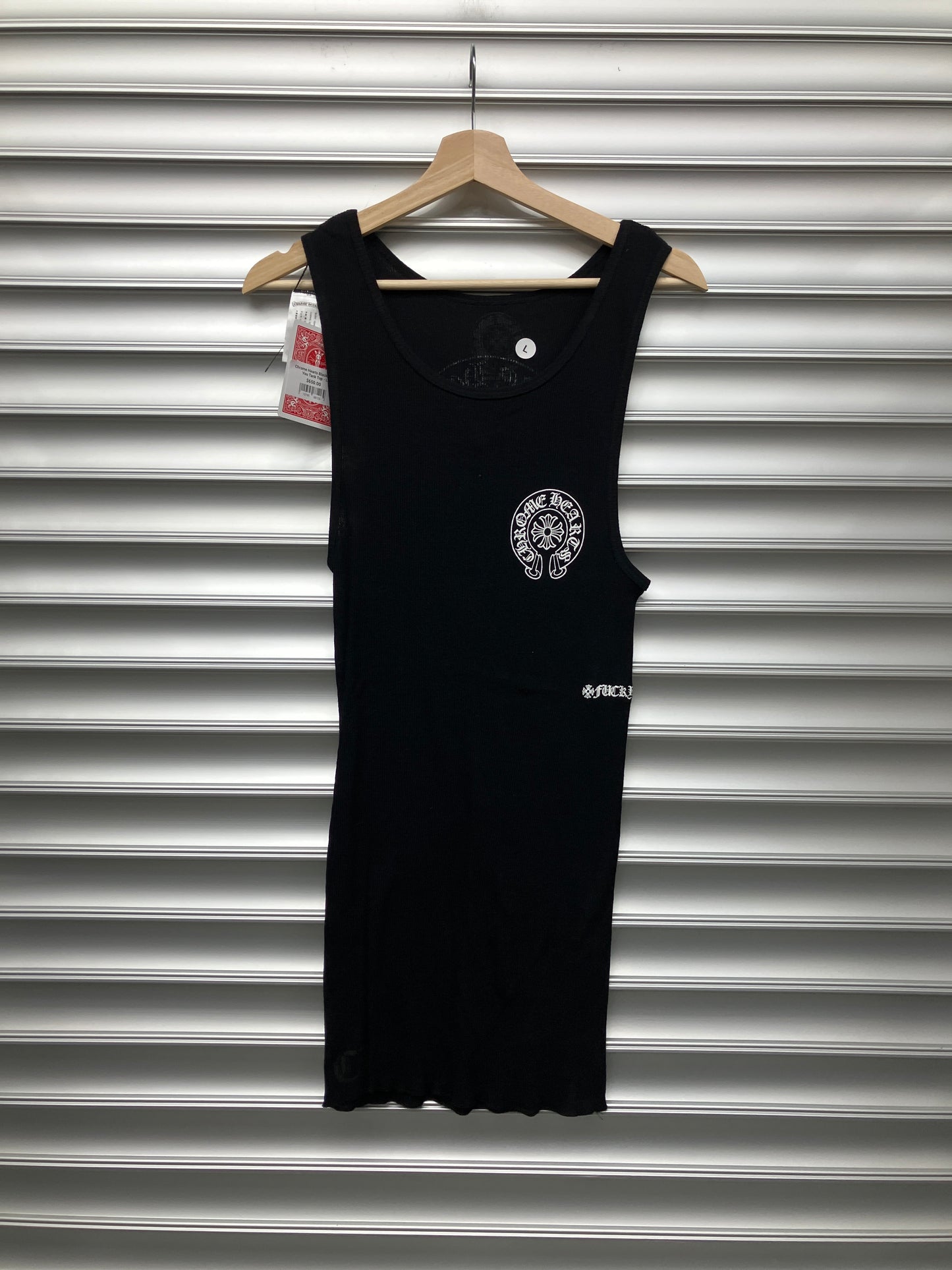 Chrome Hearts Black Fuck You Tank Top - L