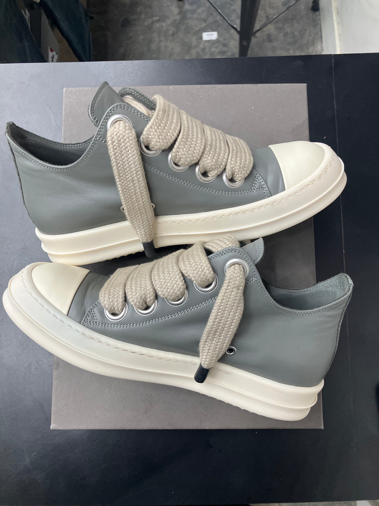 Rick Owen Jumbo Lace Euca Low (U) - 40(7)
