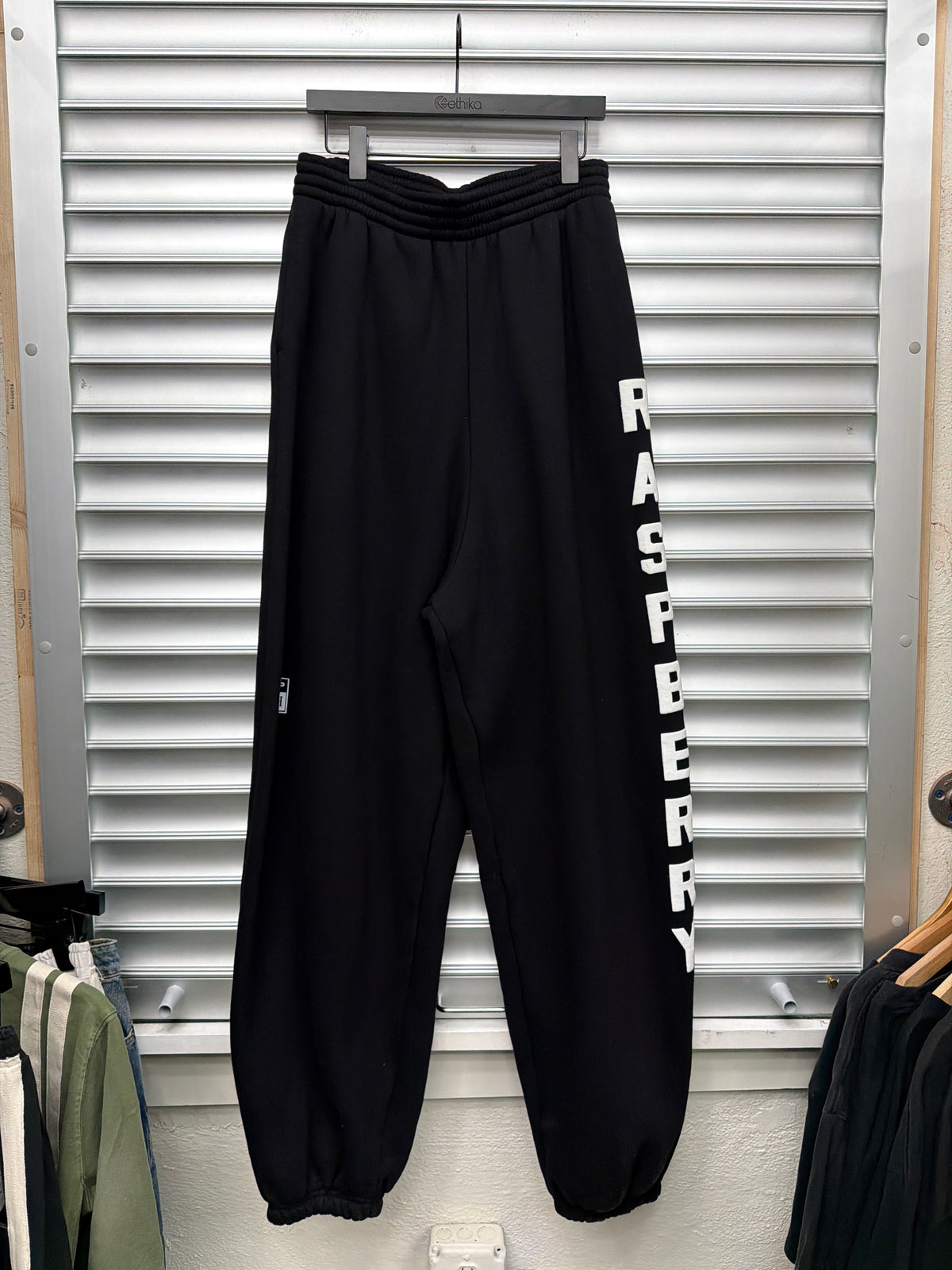 Raspberry Blk Sweats - M**