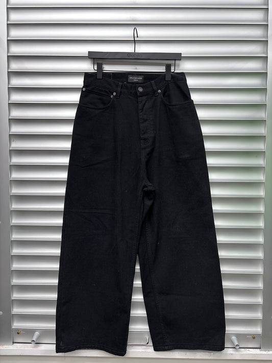 Balenciaga Baggy Black Denim - XXS