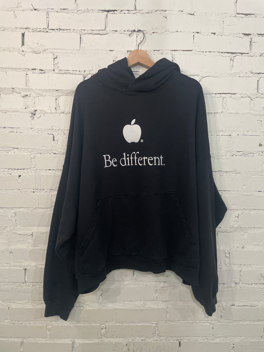 Balenciaga Be Different Hoodie Black - 1