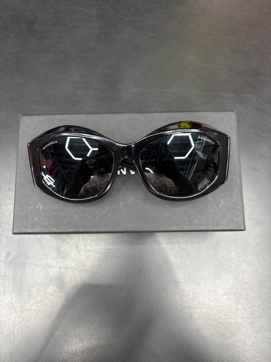 Chanel Black Big Quilted Shades