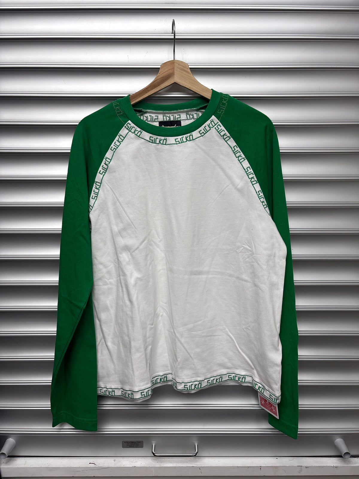 Sicko Green Raglan Long Sleeve - M **