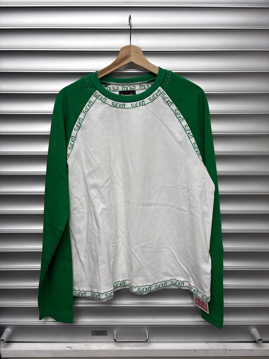 Sicko Green Raglan Long Sleeve - M **