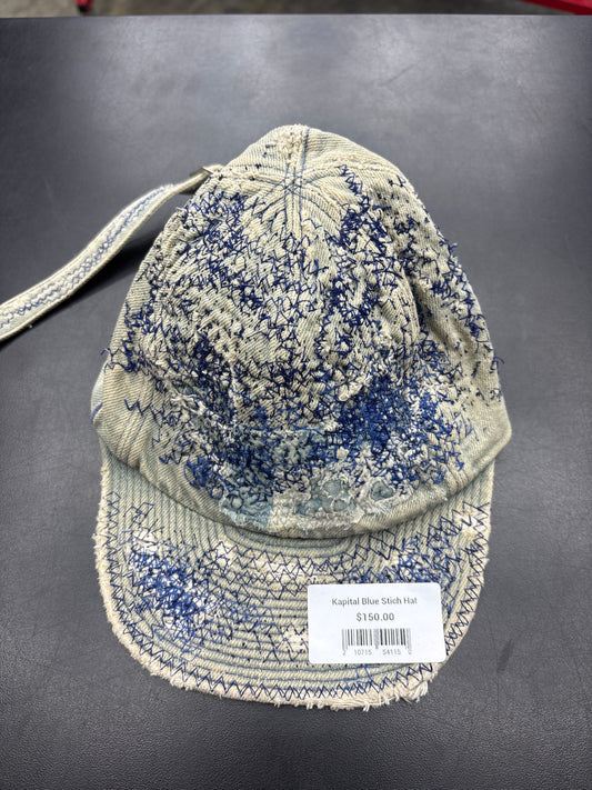 Kapital Blue Stich Hat