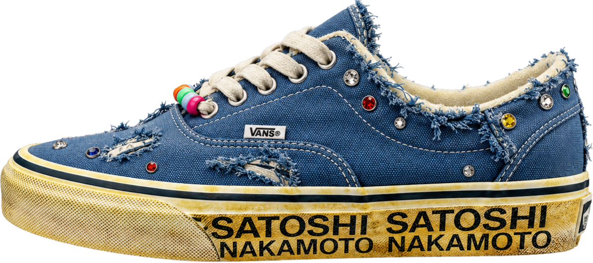 Vans Authentic Satoshi Nakamoto Navy Complexcon Exclusive - 13M