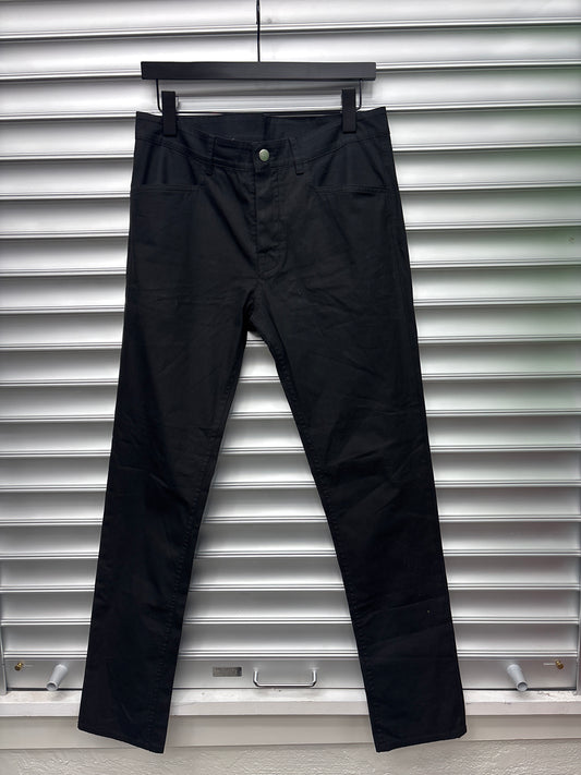 Rick Owens Black Cotton Pant - 48