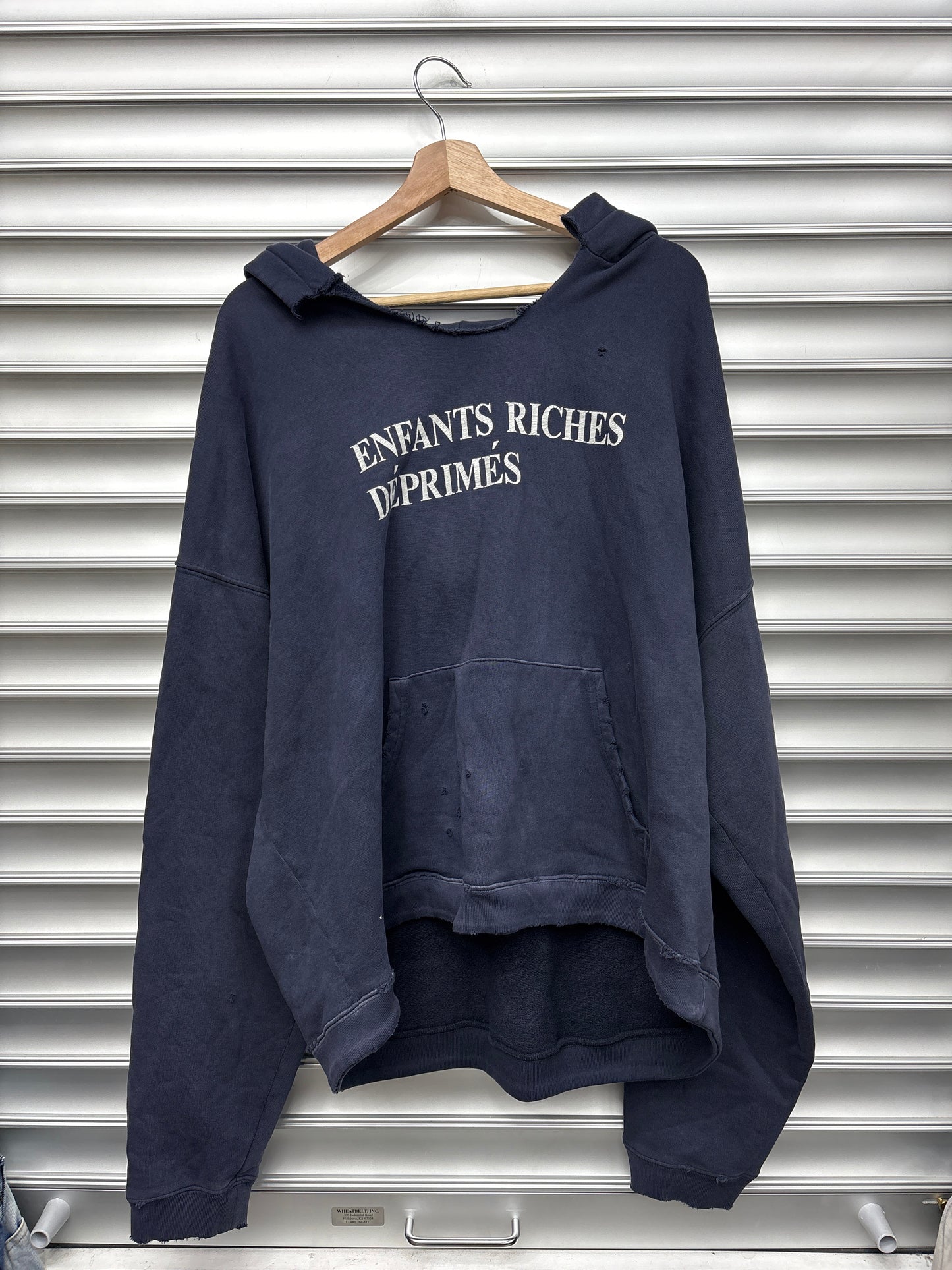 ERD Navy Logo Hoodie - M