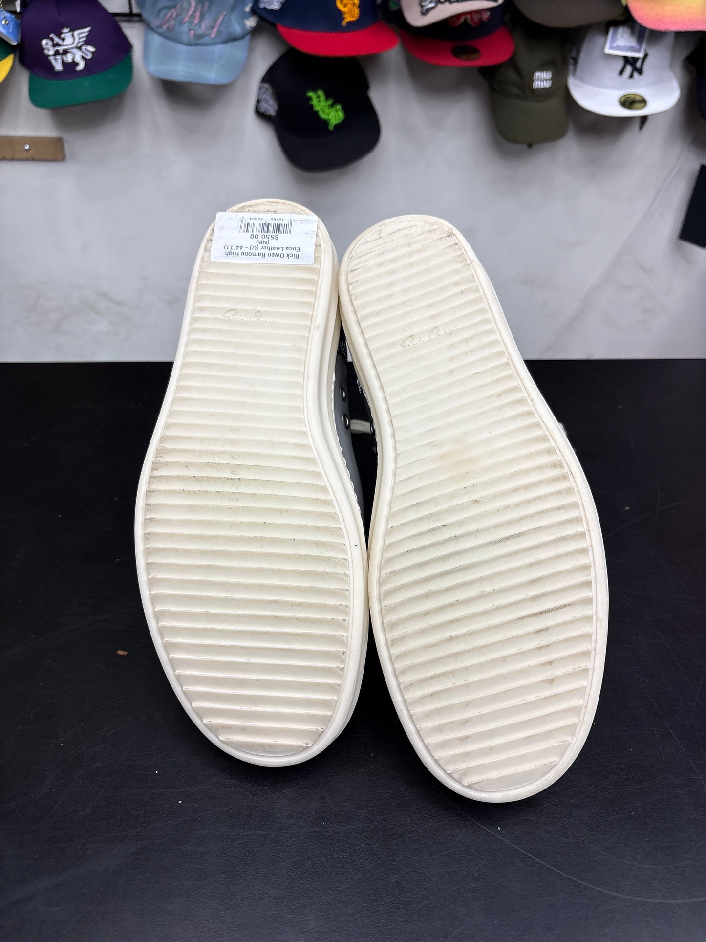 Rick Owen Ramone High Euca Leather (U) - 44(11) (NB)