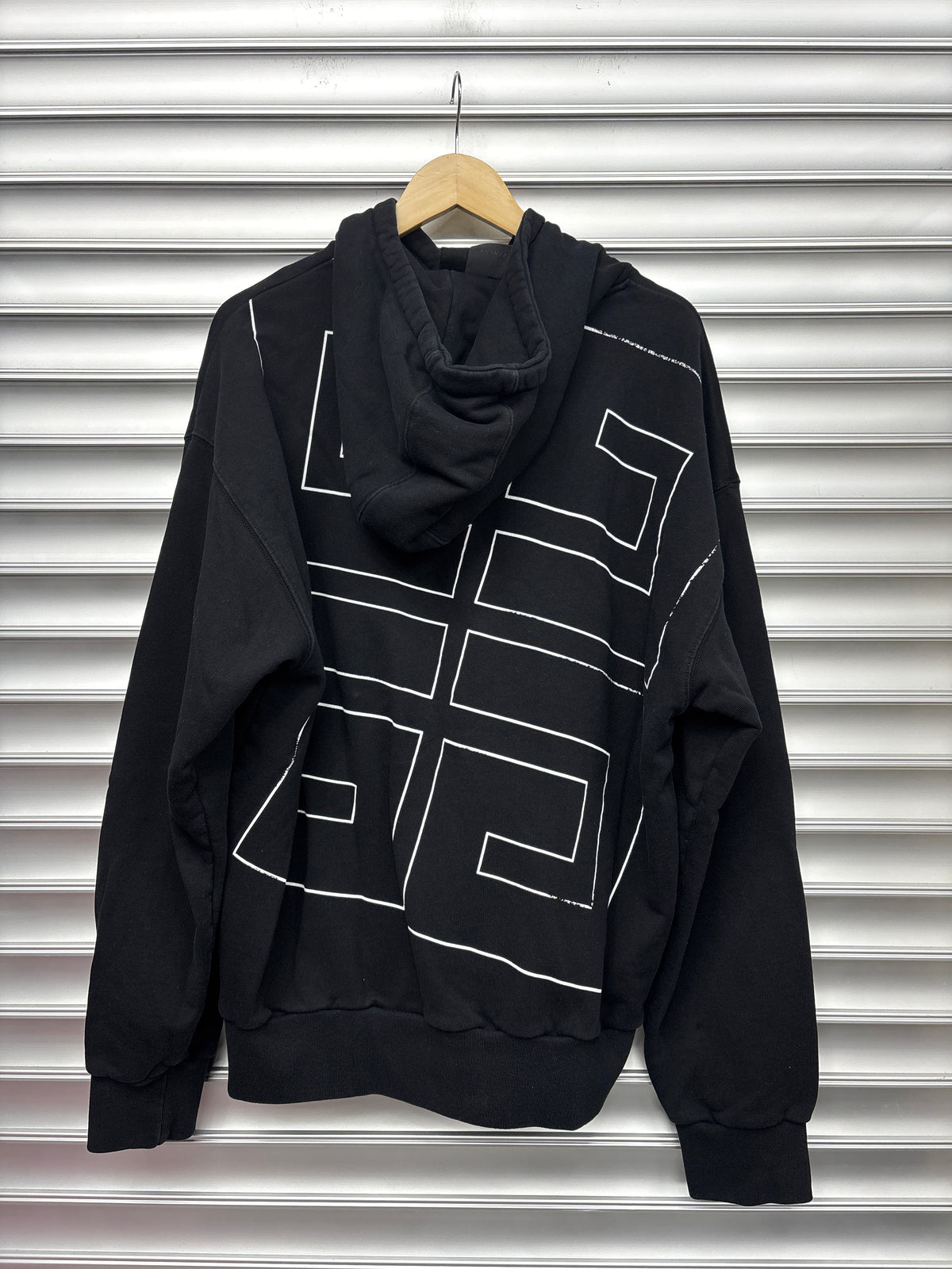 Givenchy Black Logo Hoodie - XXL**