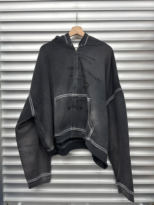 Raspberry Skunk Zip Up - XL**