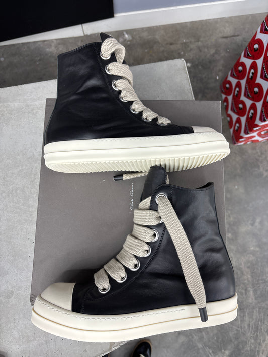 Rick Owen Jumbo Lace High Black (U) - 46(13)