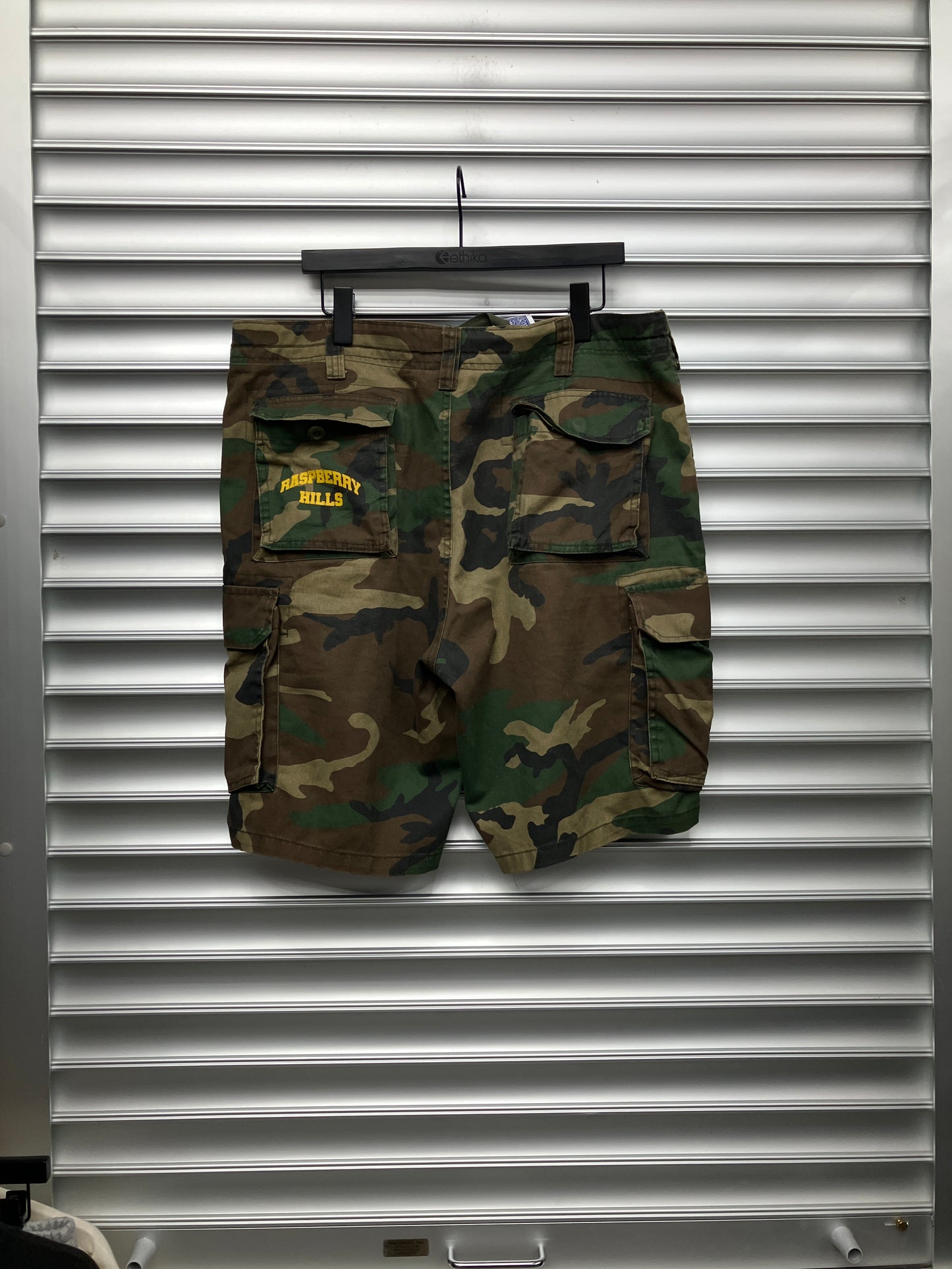 Raspberry Hills Camo Shorts - L