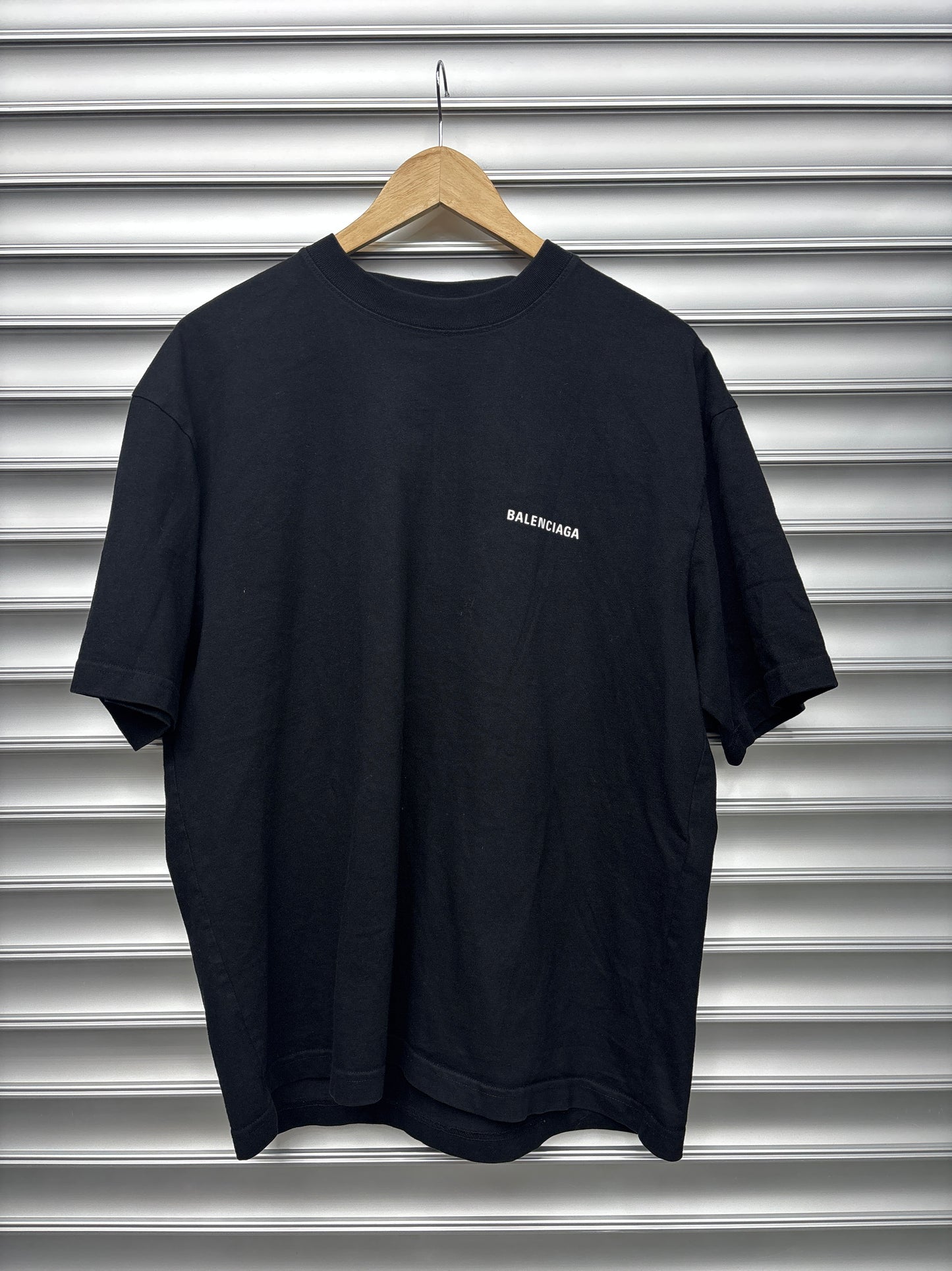Balenciaga Black Logo Tee - M