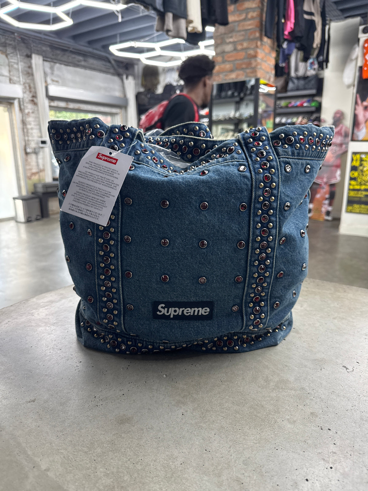 Supreme BB Simon Denim Shoulder Bag**