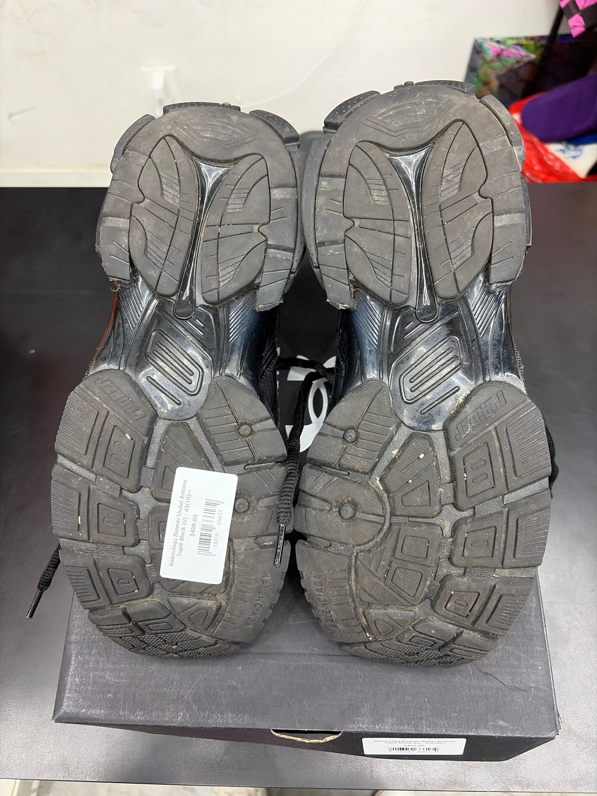 Balenciaga Runner Under Armour Triple Black (U) - 43(10)**