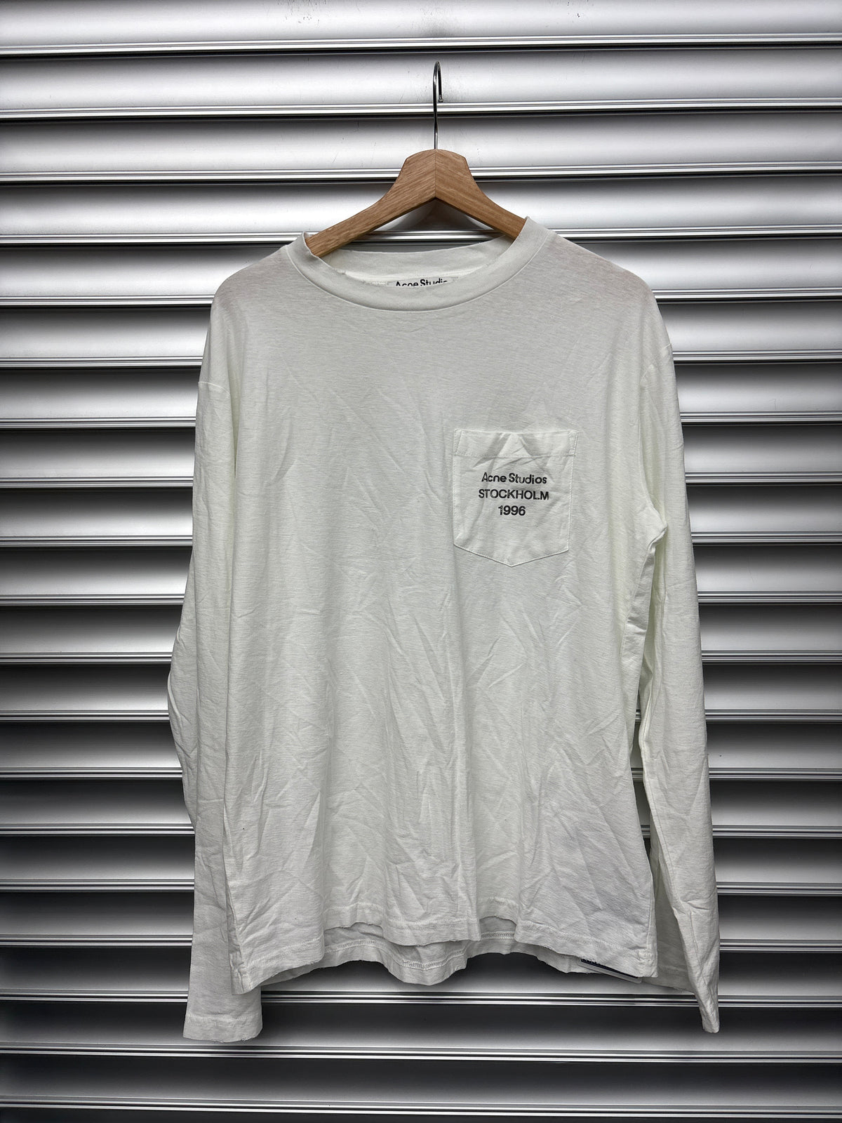 Acne Studios White Stockholm Longsleeve - S**