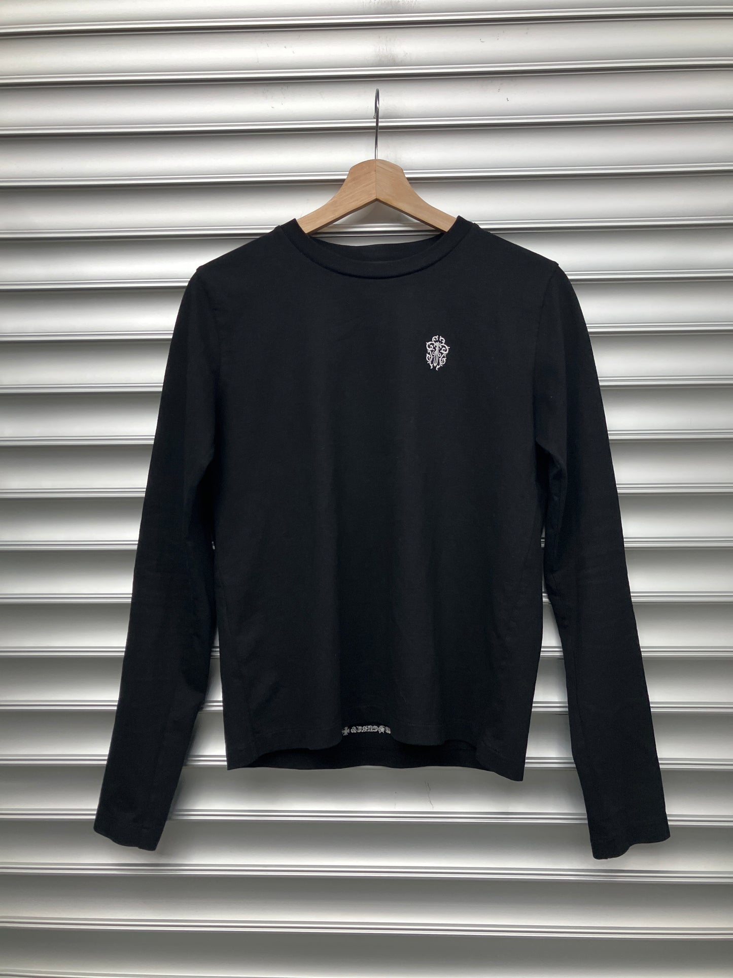 Chrome Embroidered Blank Tee - S