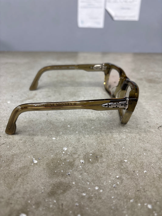 Chrome Hearts Crypdic Brown Glasses **