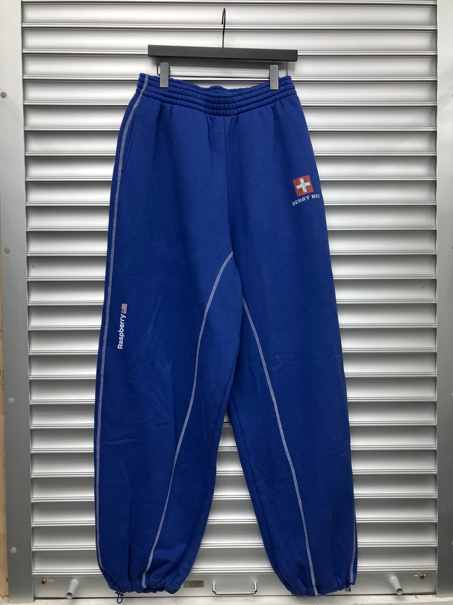 Raspberry Blue Med Sweats - XS